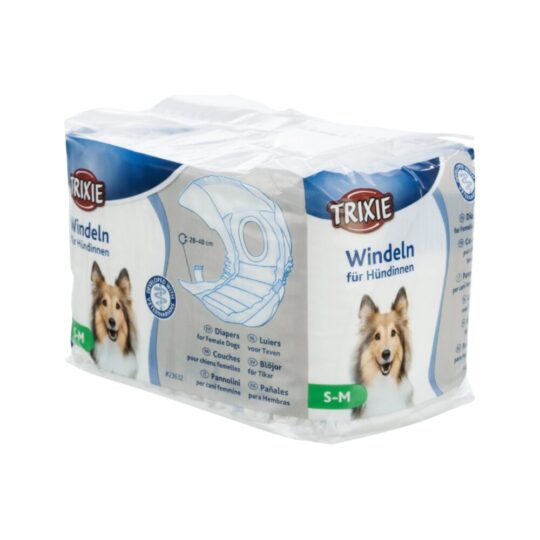 Trixie Pannolini per Cani femmine S-M da 12 pz