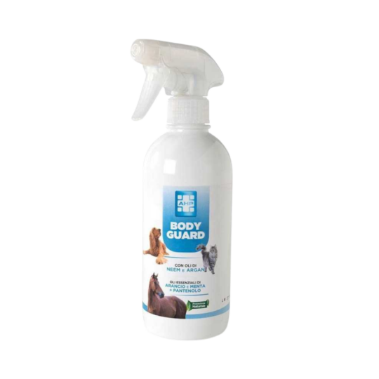 Ueber Body Guard Protezione Naturale Con Olio di Neem ed Argan per Cani Gatti Cavalli 500ml