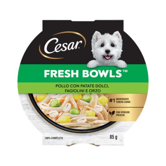 Cesar® Fresh Bowls Pollo con Patate Dolci, Fagiolini e Orzo 85gr