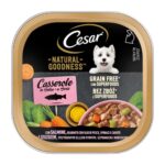 Amici Miei Pet 17 Cesar® Natural Goodness Casserole con Salmone, Olio di Pesce, Spinaci e Carote 100g